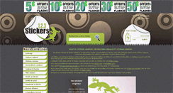 Desktop Screenshot of 123-stickers.com